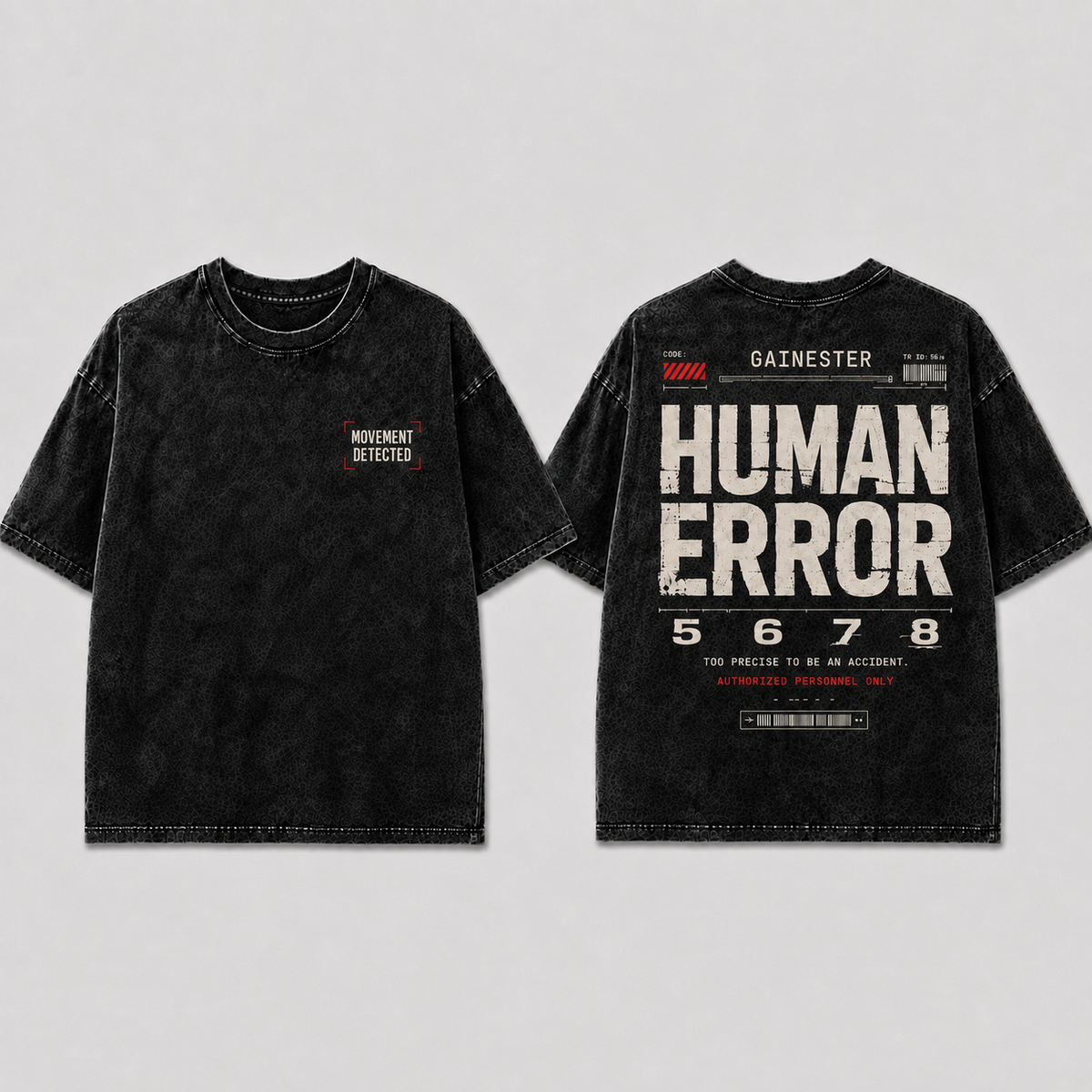 HE Human Error Tee | Acid Wash