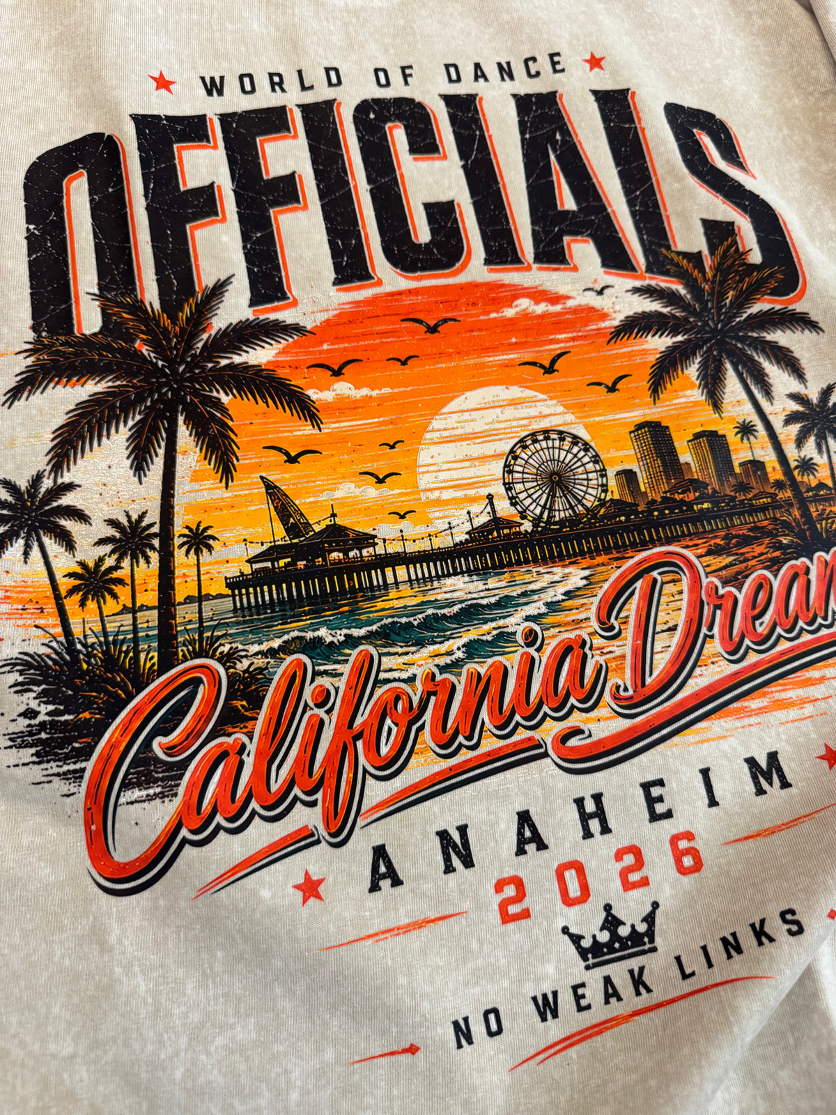 California Dreams Tee | Acid Washed