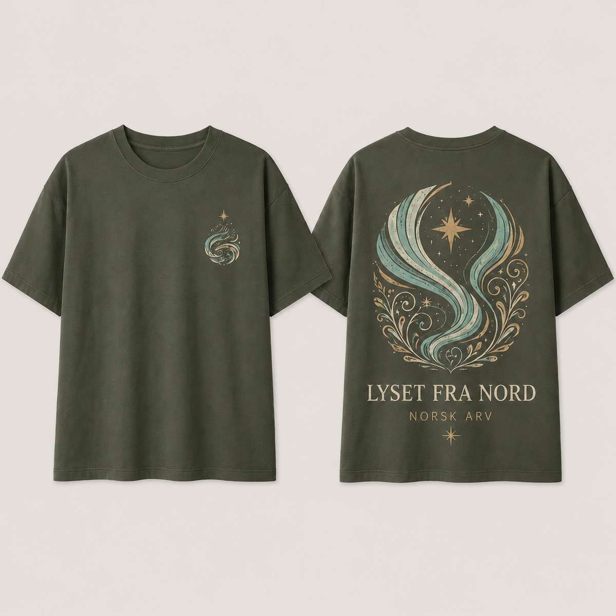 Lyset Fra Nord Tee | Washed