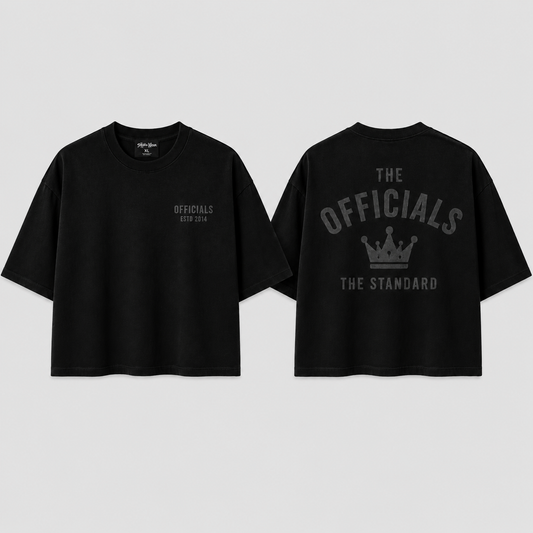 The Officials Quiet Authority Unisex Crop Hwy Cotton Tee