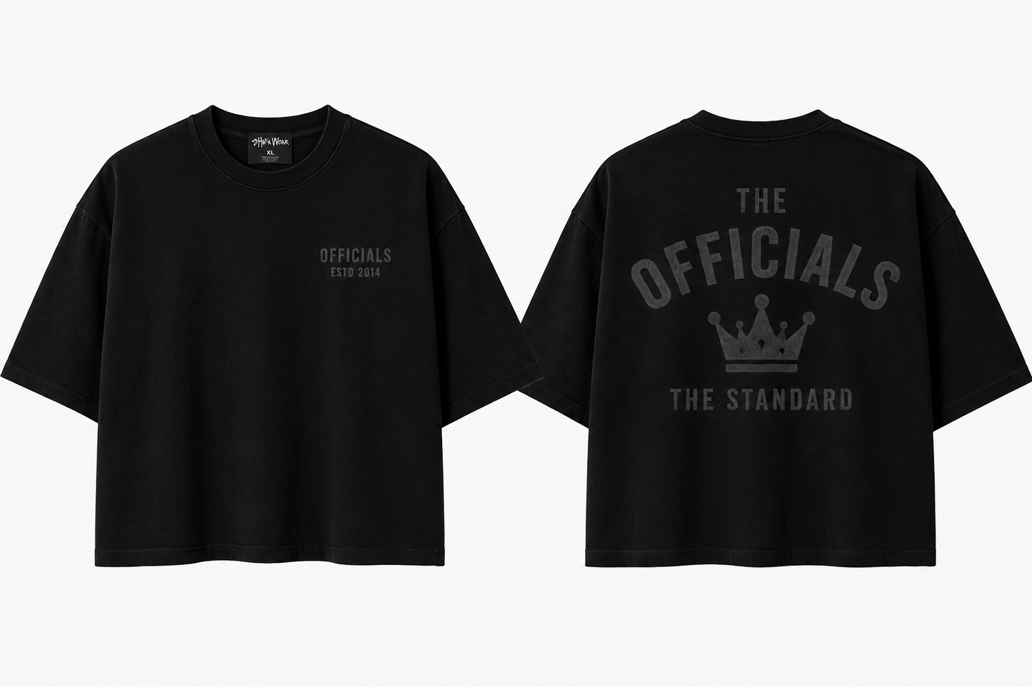 The Officials Quiet Authority Crop Heavyweight Tee