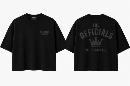 The Officials Quiet Authority Crop Heavyweight Tee