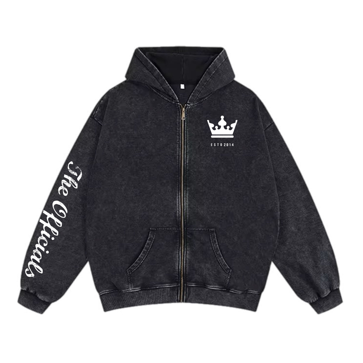The Officials - Washed Zip Up Hoodie