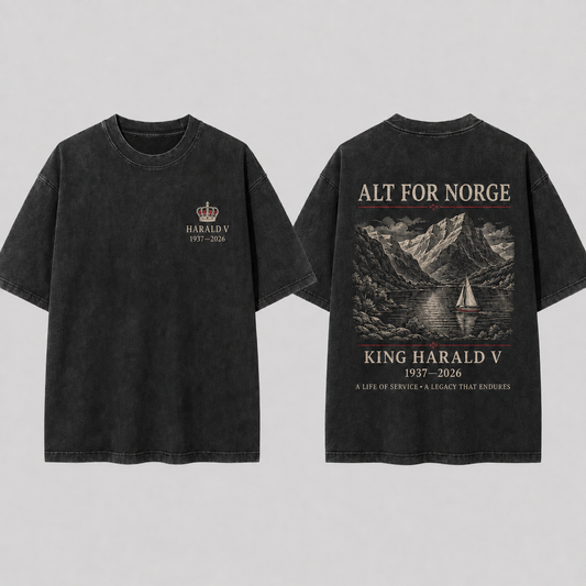 Harald V A Life Of Service Tee | Acid Wash