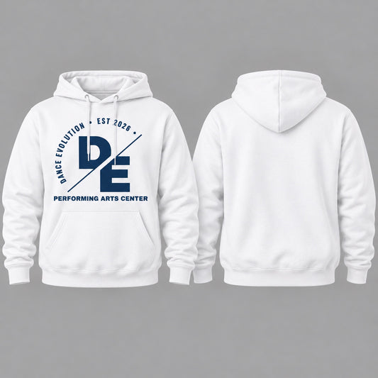 DE The Original Hoodie white front and blank back