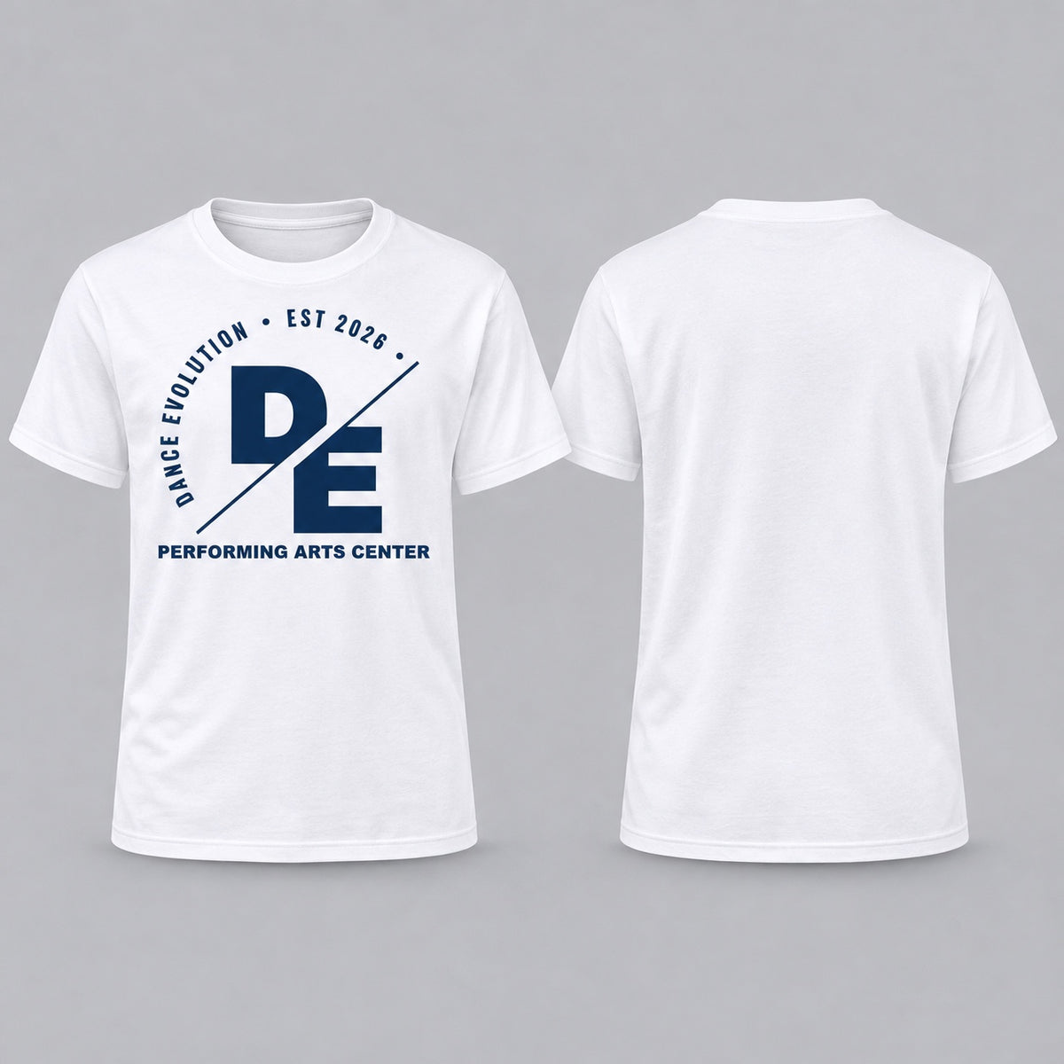 DE The Original Tee white front and blank back